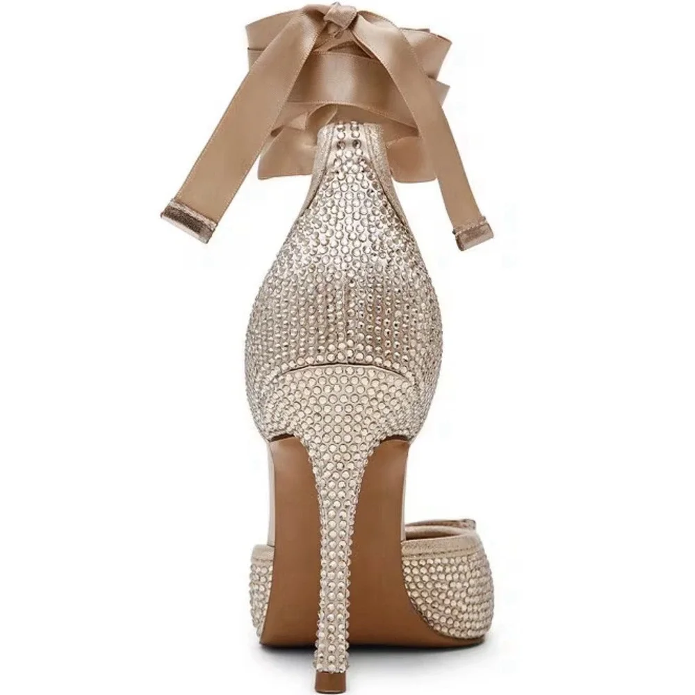 STEVE MADDEN Size-11 Womens Larina-R Heels- Champagne